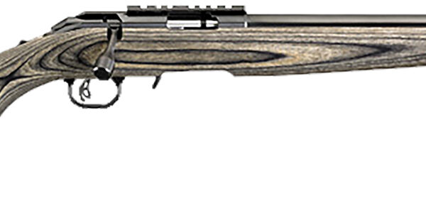 Ruger 8348 American Rimfire Target Full Size 22 LR 10+1 18″ Satin Blued Threaded Bull Barrel & Alloy Steel Receiver w/Scope Rail, Black Fixed Laminate Stock, Right Hand