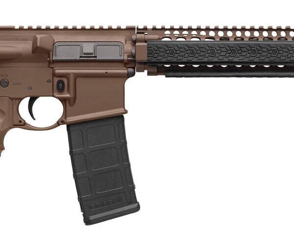 Daniel Defense 0208815126055 DDM4 M4A1 *CA Compliant 5.56x45mm NATO 14.50″ 10+1 Mil-Spec Brown Cerakote 6 Position w/SoftTouch Overmolding Stock