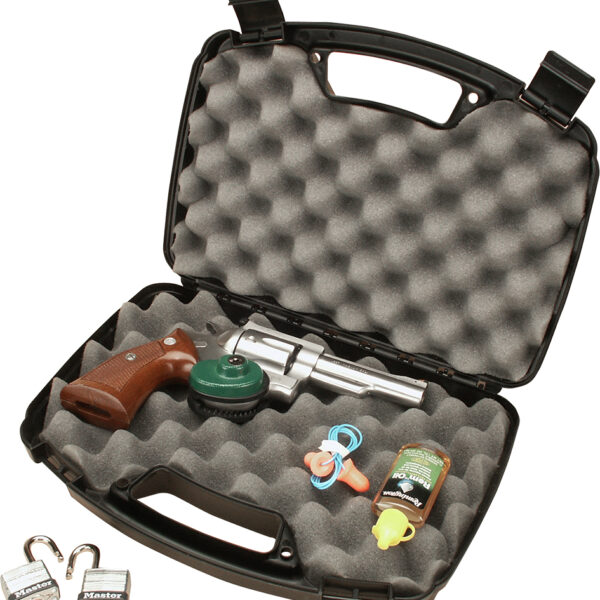 MTM Case-Gard 80740 Single Handgun Case 13″ Black Handgun Polypropylene