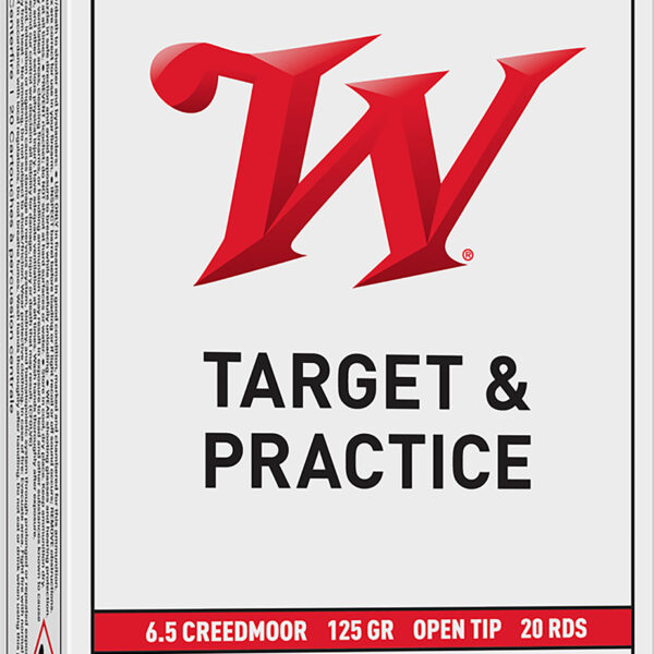 Winchester Ammo USA65CM USA 6.5Creedmoor 125gr Open Tip Range 20 Per Box/10 Case