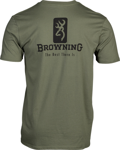 BROWNING SS T-SHIRT EMBLEM – MILITARY GREEN XLARGE