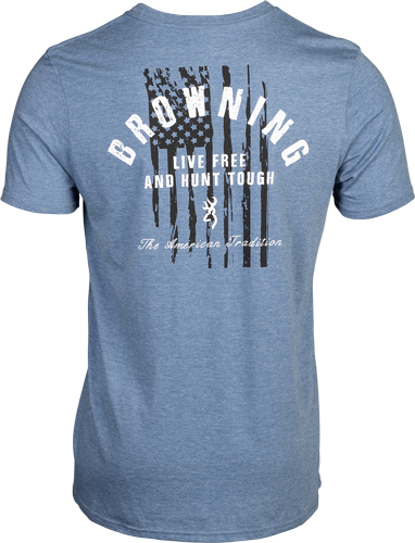 BROWNING SS T-SHIRT HUNT TOUGH – BLUE XXLARGE