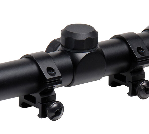 TruGlo TG-853932B Trushot  Black Anodized 3-9x32mm 1″ Tube Duplex Reticle w/Rings 3/8″ Dovetail