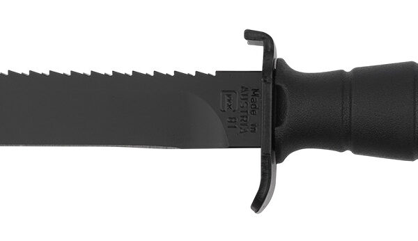 Glock KB17281 Field  7″ Fixed Clip Point Plain/Saw Black High Carbon Steel Blade/ Black Textured Trimond Polymer Handle