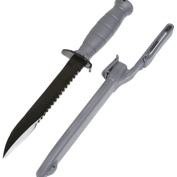 Glock KG039180 Field  7″ Fixed Clip Point Plain/Saw Black High Carbon Steel Blade/ Gray Textured Trimond Polymer Handle Clamshell Packaging