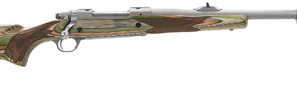 Ruger 47130 Hawkeye Guide Gun 416 Ruger 3+1 20″ Matte Stainless Threaded Barrel, Receiver w/Integral Scope Mount, Green Mountain Adj LOP Laminate Stock, Right Hand