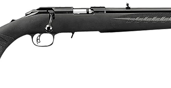 Ruger 8312 American Rimfire Full Size 17 HMR 9+1 18″ Satin Blued Threaded Barrel & Alloy Steel Receiver w/Integral Scope Mount, Black Fixed Synthetic Stock, Right Hand