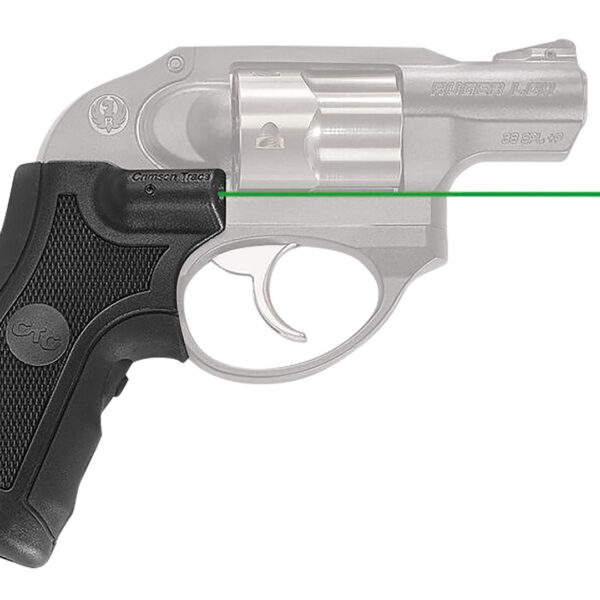 Crimson Trace 0145301 Lasergrips Fits Ruger LCR/LCRx, Green Laser Black Polymer