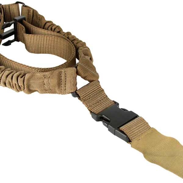 Aim Sports AOPS01T One Point Tan Elastic Webbing 26″ OAL Bungee Rifle