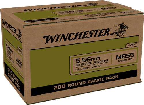 WINCHESTER USA 5.56X45 62GR – GREEN TIP 800RD CASE LOT