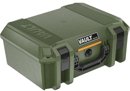 PELICAN VAULT V300 LARGE- – 5 PISTOL CSE PRE CUT FOAM ODG