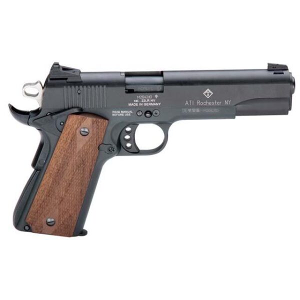 ATI GSG M1911 Handgun .22 LR 10rd Magazine 5″ Barrel Wood Grip CA Compliant