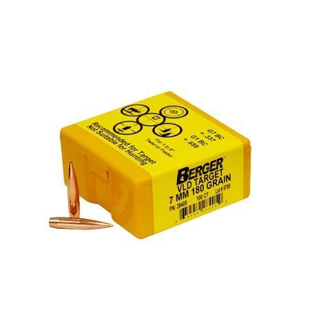 Berger VLD Target Bullets 7mm .284″ 180 gr HPBT 100/ct