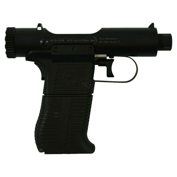 B&T Six9 Bolt Action Handgun 9mm Luger 9rd Magazine (1) 3.5″ Barrel Black Suppressor Sold Separately