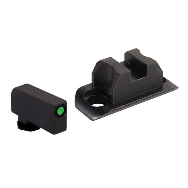 Ameriglo Optic Compatible Sight Set for Glock 43X/48 A-Cut Green with Black .240″ Front Black Rear