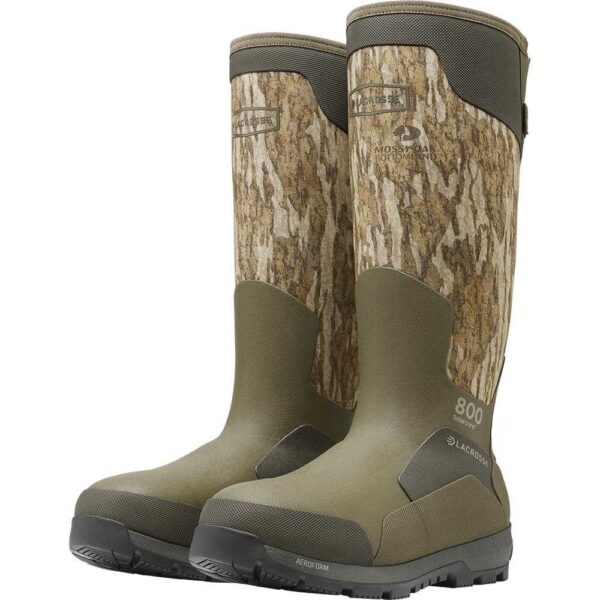 LaCrosse Alphaburly Aero 17″ Mens Hunting Boots 800G Mossy Oak Bottomland 11