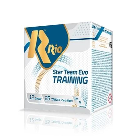 Rio Star Team Evo Training 24 Gram Shotshells 12 ga 2-3/4″ 1340fps 7/8oz #8 25/ct