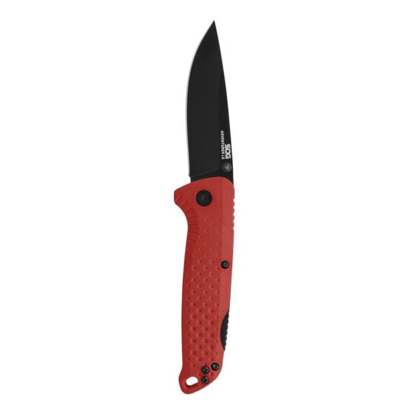 SOG Knives Adventurer LB Folding Knife 3″ Drop Point Blade Red