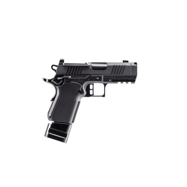 Alpha Foxtrot AF1911-Attila MOS Handgun 9mm Luger 15rd Magazine(2) 3.5″ Comp Barrel DLC Black