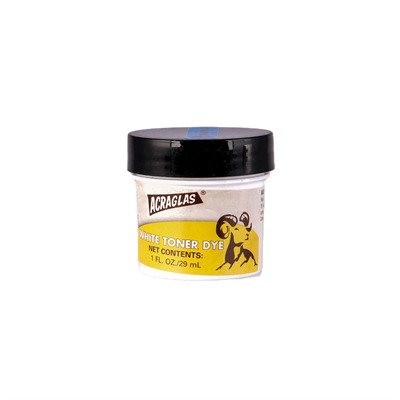 ACRAGLAS DYE, WHITE TONER, 1OZ