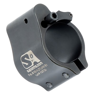 AR-15 CLAMP ON ADJUSTABLE GAS BLOCK .750” BLACK