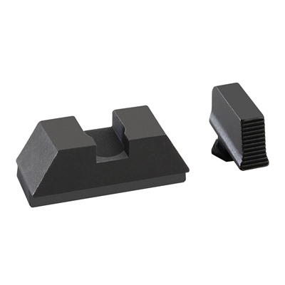 2L OPTIC COMP SIGHTS SERRATD FRONT .240”F /.315”R FOR GLOCK