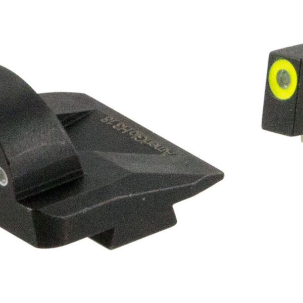 AmeriGlo GL5325 Ghost Ring Sight Set for Glock  Green Tritium LumiGreen Outline Front Sight-Green Tritium Rear Sight