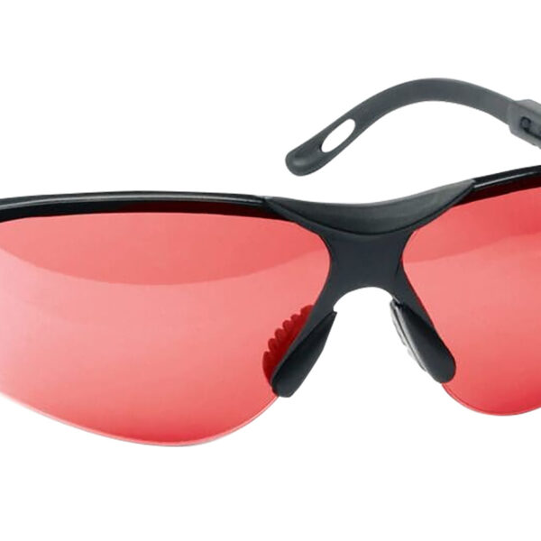 Walker’s GWPXSGLVER Sport Glasses Elite Adult Vermilion Lens Polycarbonate Black Frame