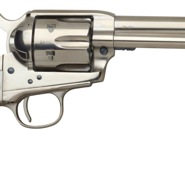 Taylors & Company 555113 1873 Cattleman 45 Colt (LC) Caliber with 5.50″ Barrel, 6rd Capacity Cylinder, Overall Nickel-Plated Finish Steel & Mother of Pearl Grip