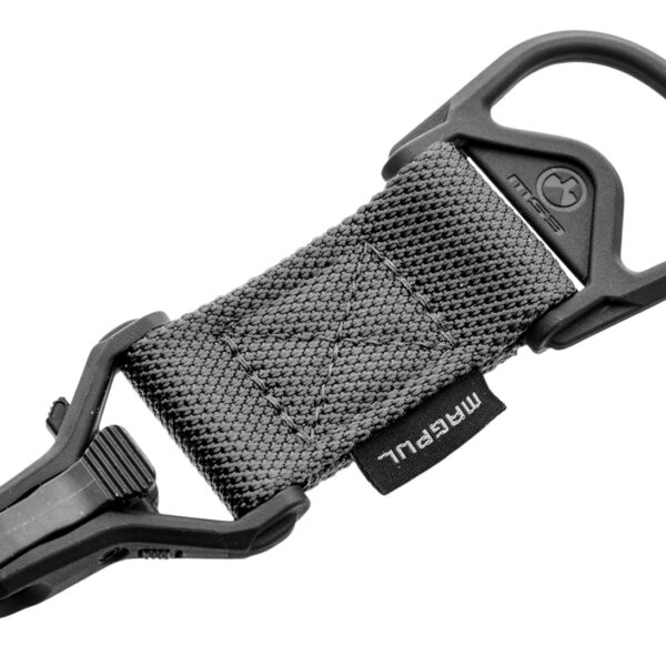 Magpul MAG516-GRY MS1/MS3 Sling Adapter made of Steel with Stealth Gray Melonite Finish, Polymer Hardware, Nylon 1.25″ Webbing & Two to One-Point Design for AR-15, M4 & M16