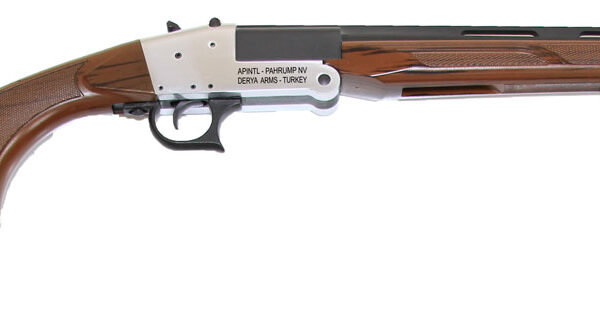 Rock Island TK104 Traditional Single Shot 410 Gauge with 20″ Black Parkerized Barrel, 3″ Chamber, 1rd Capacity, Silver Anodized Metal Finish & Woodgrain Finish Synthetic Stock Right Hand (Full Size)