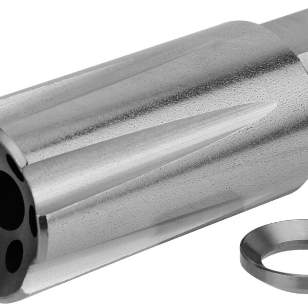 TacFire MZ1020SS Linear Compensator Stainless Steel with 1/2″-28 tpi Threads, 2.05″ OAL & 0.87″ Diameter for 5.56x45mm NATO AR-15