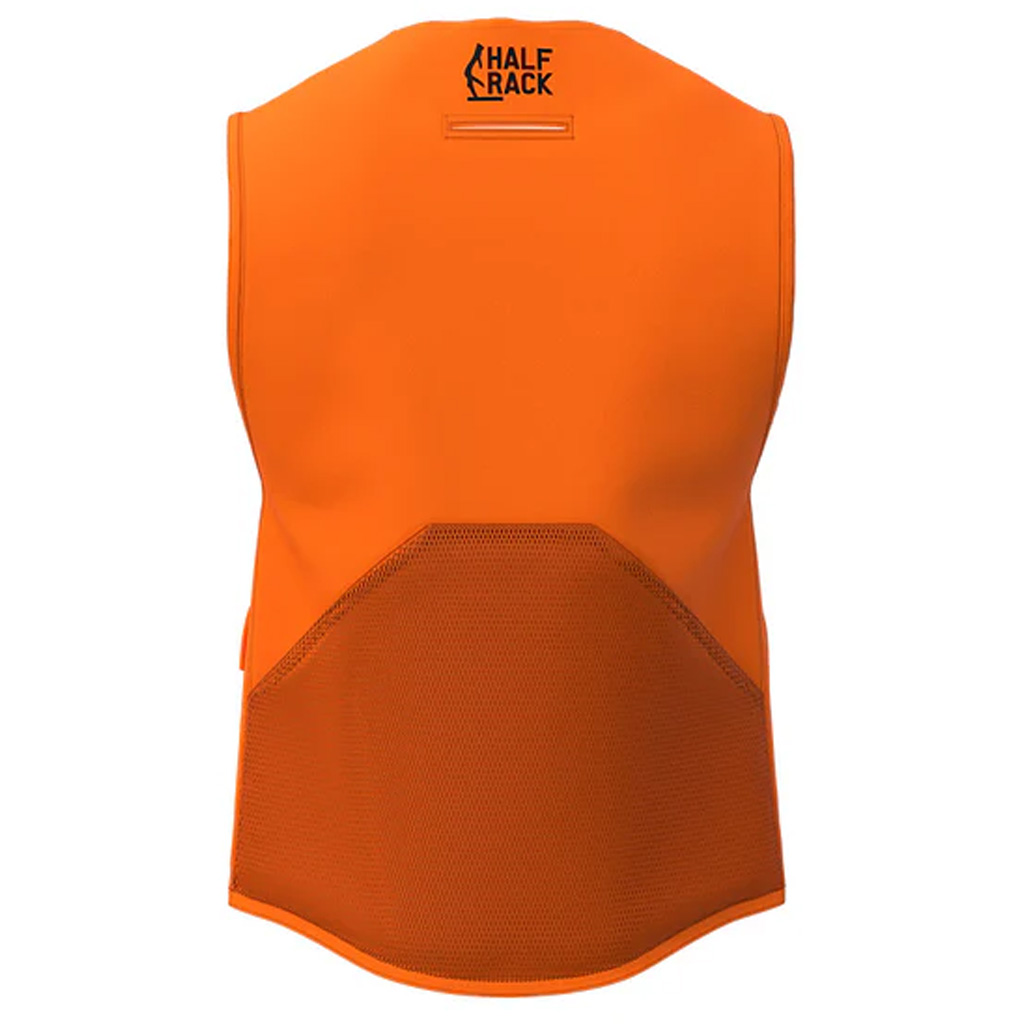 Half Rack Deluxe Safety Vest Blaze Orange Small/Medium - Image 2
