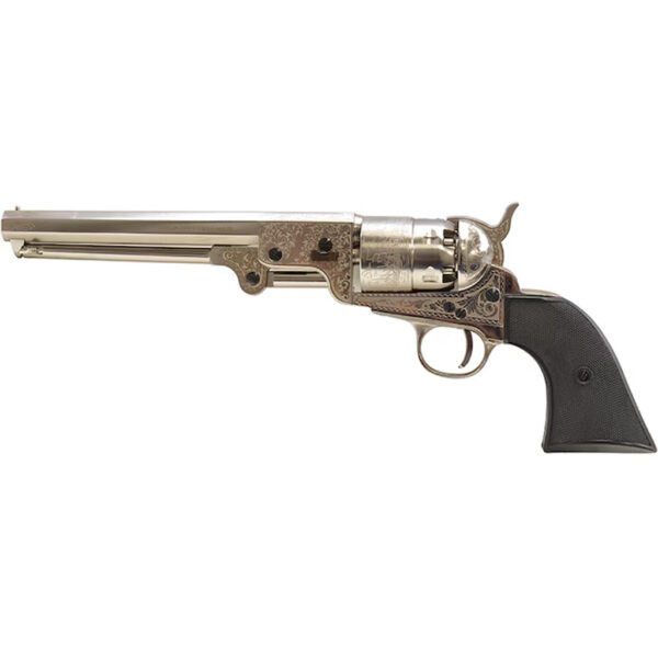 Pietta 1851 Navy Blackpowder Revolver .44 Cal 7.5in. Nickle