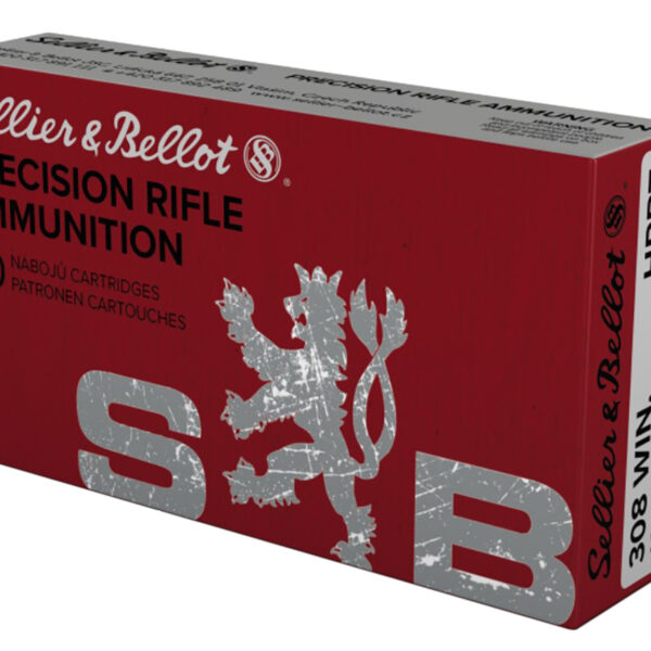 Sellier & Bellot SB308G Rifle 308Win 168gr Hollow Point Boat Tail 20 Per Box/25 Case