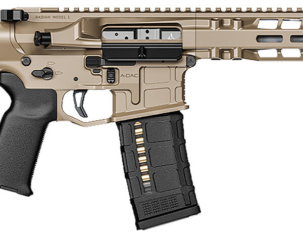 Radian Weapons R0514 Model 1 Pistol 223 Wylde 30+1 10.50″, FDE Billet Rec/M-Lok Handguard, Smooth Buffer Tube (No Brace), Magpul Grip, Ambi Controls, Dead Air QD Flash Hider, Adj. Trigger