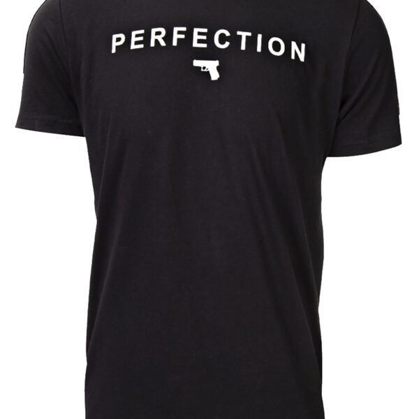 Glock AA75124 Perfection Pistol  Black Cotton Short Sleeve Small