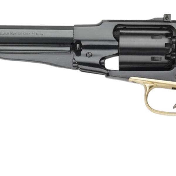 Pietta PF58STT448 1858 Remington Target Model 44 Cal 6rd 8″ Blued Octagonal Steel Barrel, Cylinder & Frame, Walnut Grip, Brass Trigger Guard