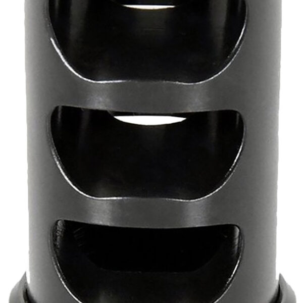American Precision Arms G2M1230N Gen 2 Micro Bastard Self Timing Brake Black Nitride Stainless Steel with 1/2″-28 tpi Threads, 1.86″ OAL, & .750″ Diameter for 30 Cal AR-Platform & Hunting Rifles