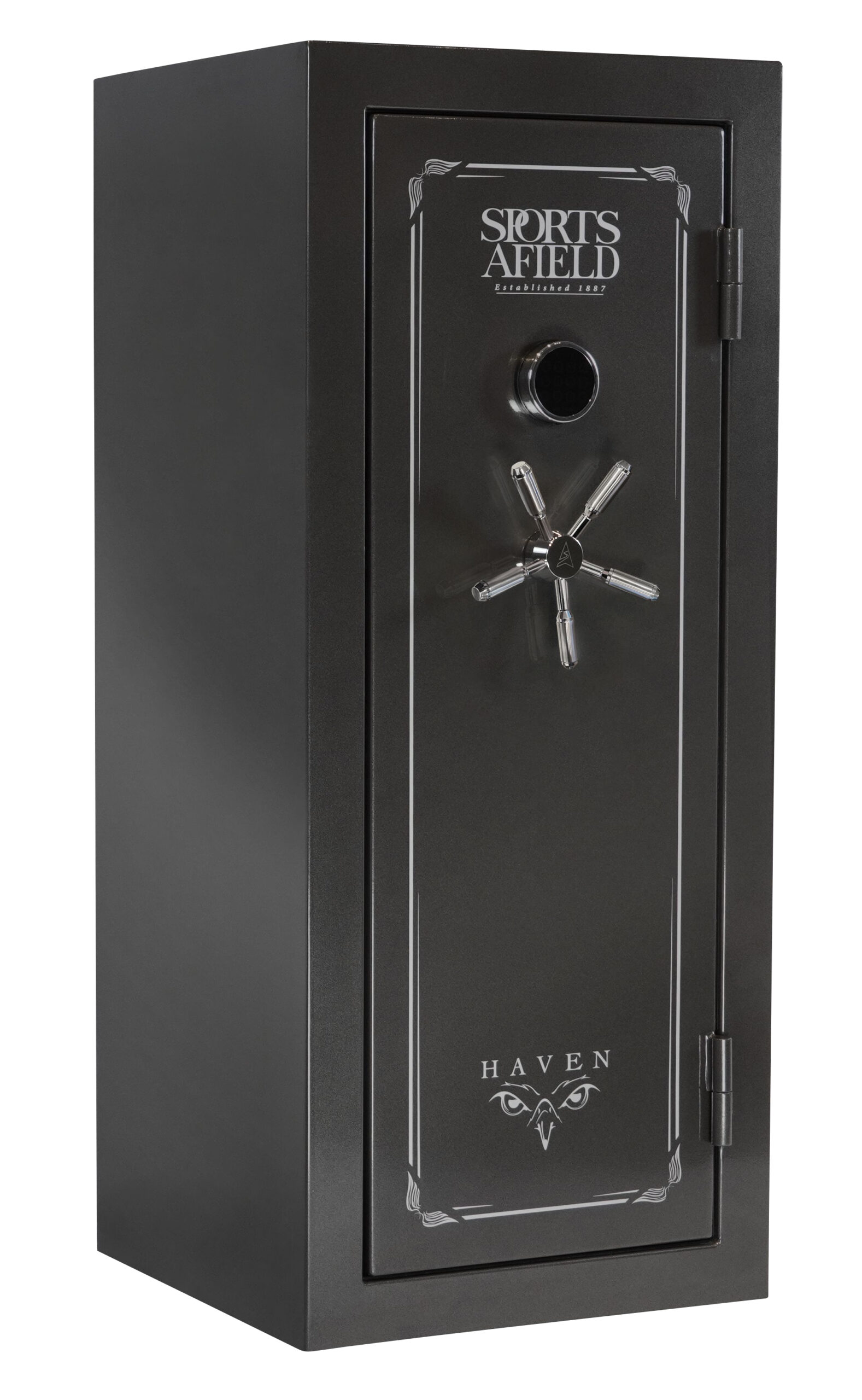 Sports Afield SECSA5925HXS Haven Electronic Keypad/Key Entry Dark Gray Metallic Steel Holds 24 + 4 59" H x 25" W x 24" D Fireproof- Yes