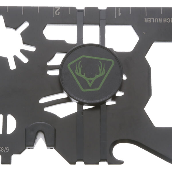 HME HMEWMT 20-In-1 Wallet Multi-Tool Black Metal Fixed