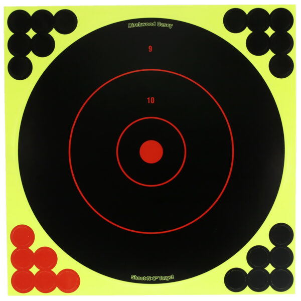 Birchwood Casey TDSNC812PK Target Dispenser  Adhesive Paper 8″ Bullseye Includes Pasters 12 PK