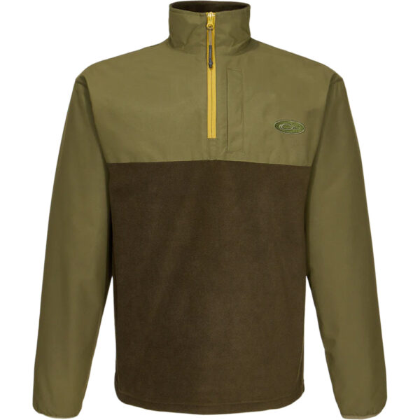 Drake 1/4 Zip Refuge Eqwader Green Timber Large