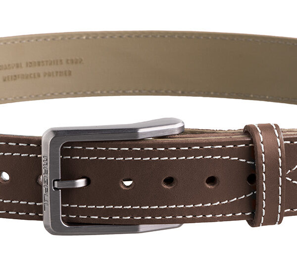 Magpul MAG127621046 Tejas EL Pistolero Chocolate Brown Bull Hide 46″ 1.50″ Wide Buckle Closure