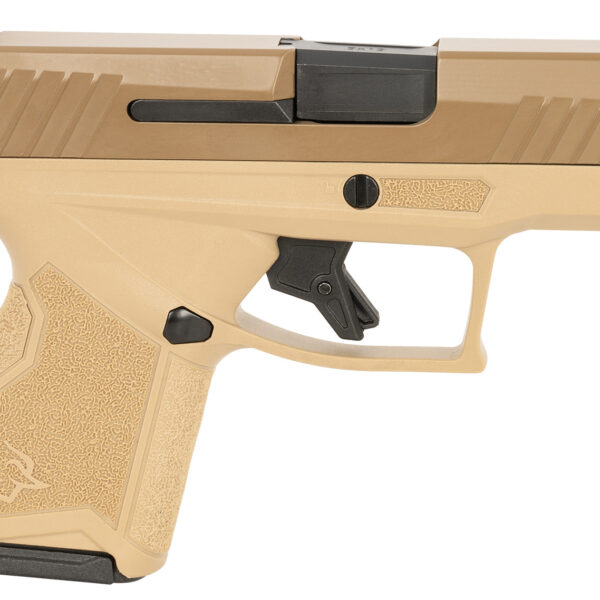 Taurus 1GX4M931ET GX4 Micro-Compact 9mm Luger 11+1 3.06″ Black Barrel, Tan Cerakote Serrated Slide, Coyote Tan Stainless Steel Frame