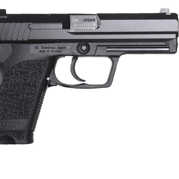 HK 81000324 USP V1 45 ACP 4.41″ 10+1 Black Polymer Frame, Black Polymer Grip