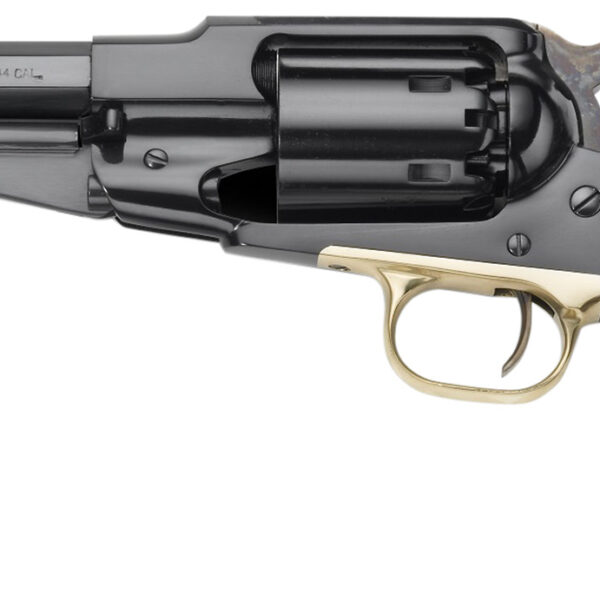 Pietta PF58ST44512 1858 Army Remington Sheriff 44 Cal 5.50″ 6rd Blued Frame, Cylinder & Octagon Barrel, Walnut Grip
