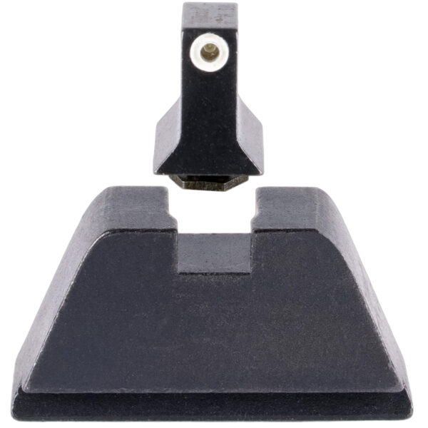 Trijicon GL201C601136 Suppressor/Optic Height Sights Green/Tritium White Outline Front Sight-Black/Blank Rear Sight Glock 17/17L/19/22 Standard Frame