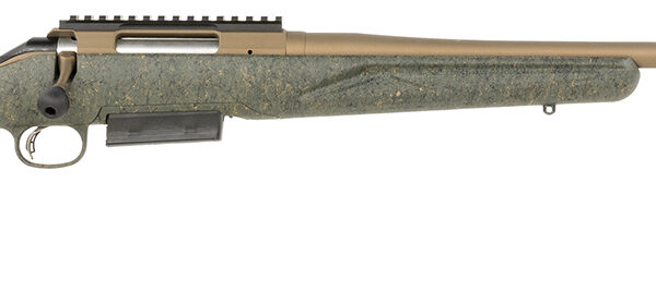 Ruger 46937 American II Predator Full Size 400 Legend 5+1 22″ Burnt Bronze Cerakote Threaded Barrel & Alloy Steel Receiver w/Picatinny Rail, Green Splatter Adj LOP Synthetic Stock