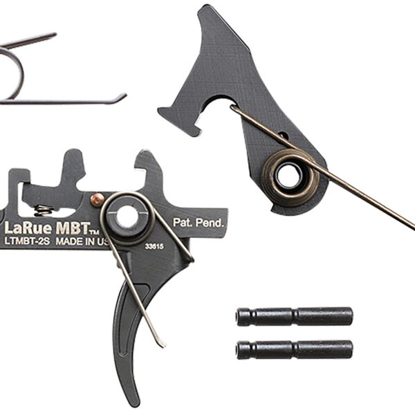Larue Tactical LTMBT2S MBT-2S Black Two-Stage Curved Fits AR10/AR15